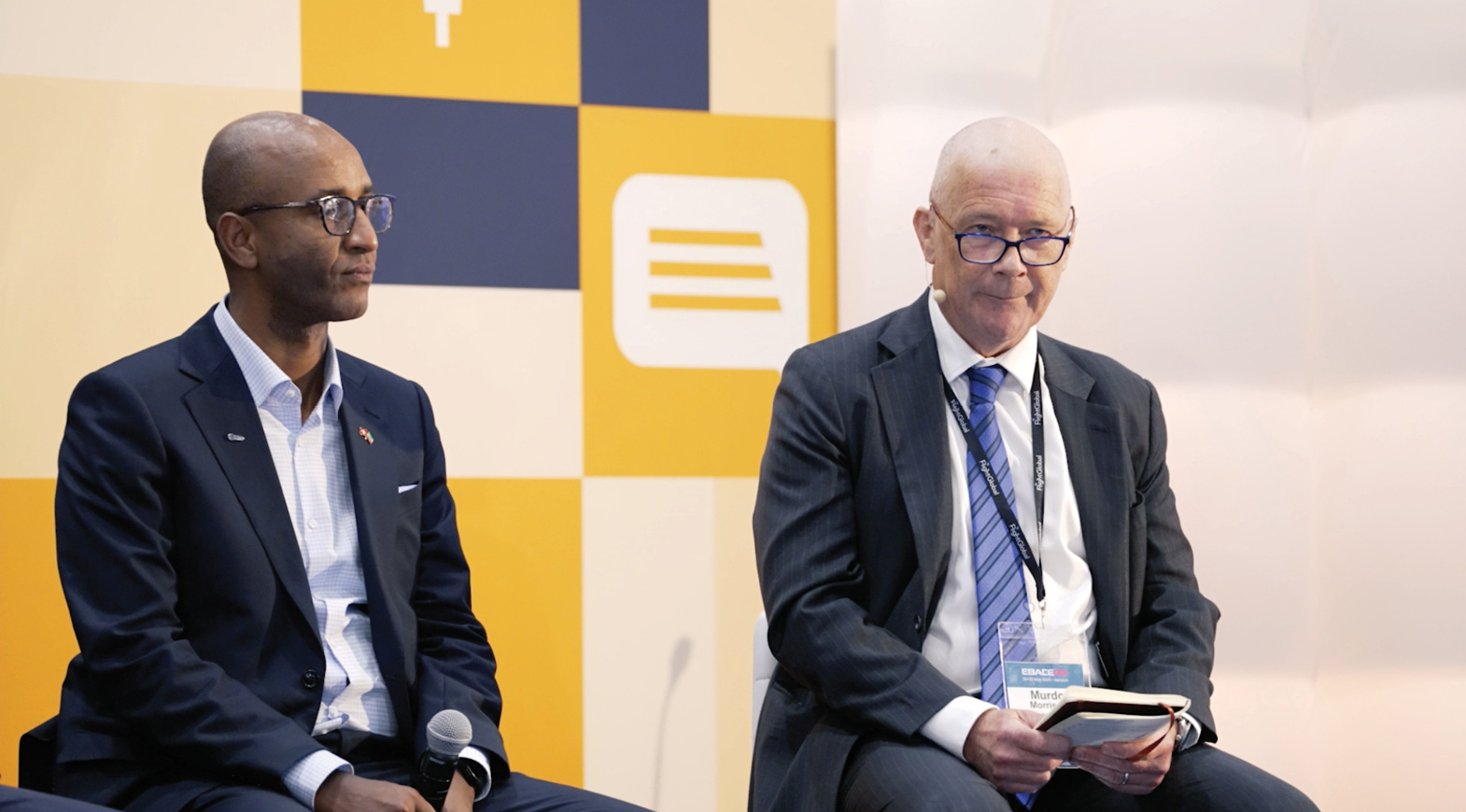 Speakers at EBACE 2025 conference discussing business aviation topics