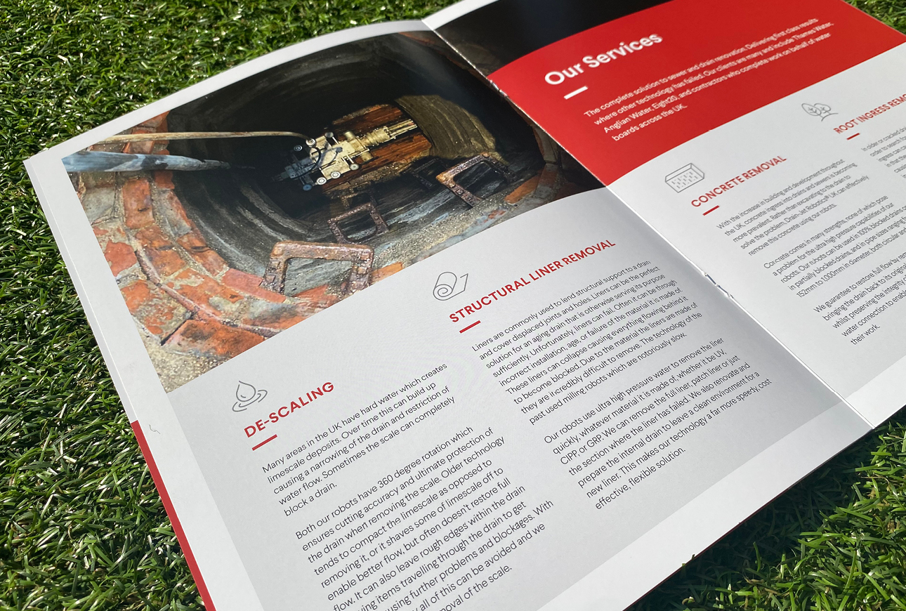 Drain-Jet brochure design