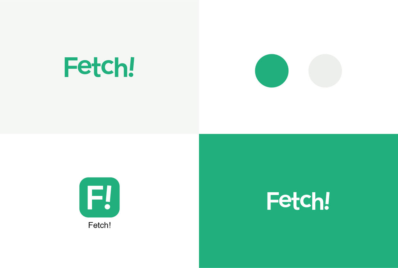 Fetch logo, app icon and brand colours displayed in a grid layout