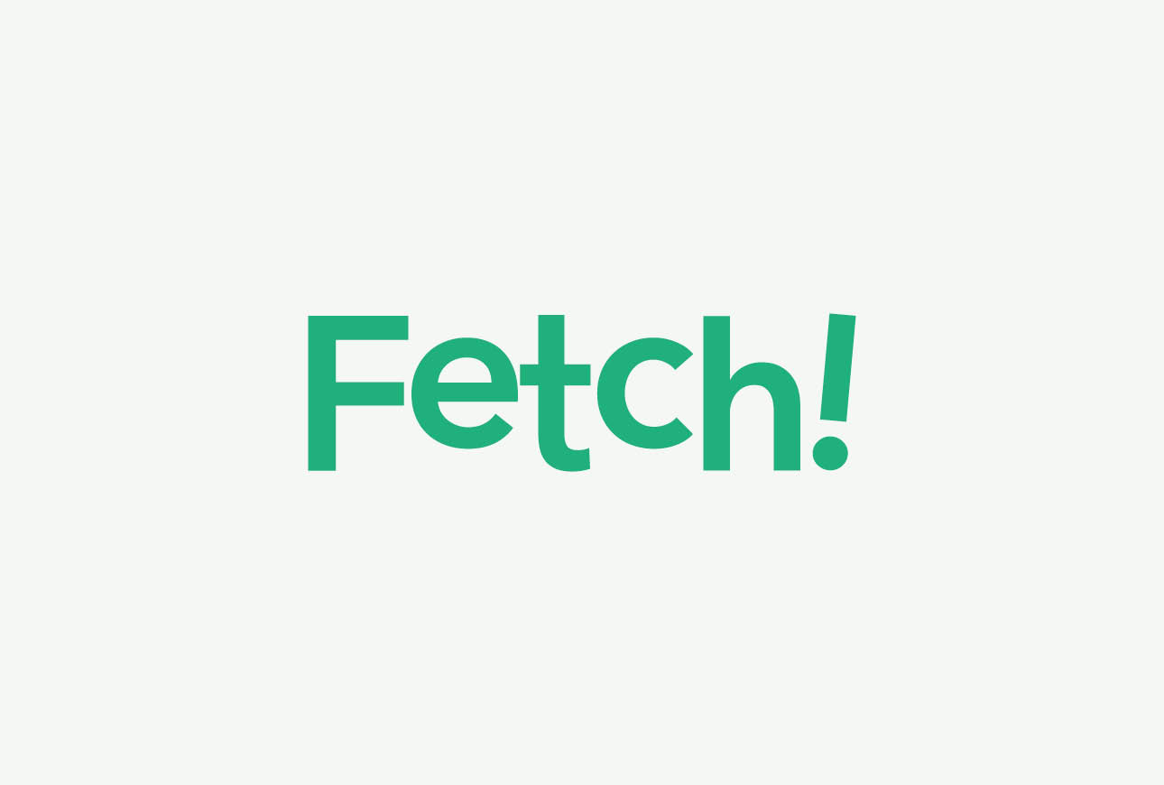 Fetch logo displayed in green on a light background