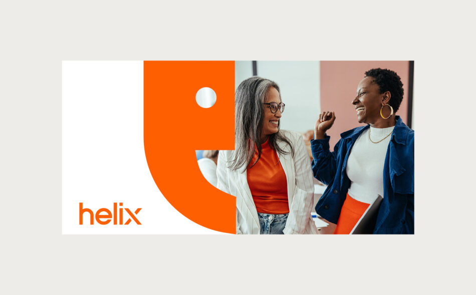 Lifestyle brand image combined with Let’s Torque graphic identity elements and orange brand colour