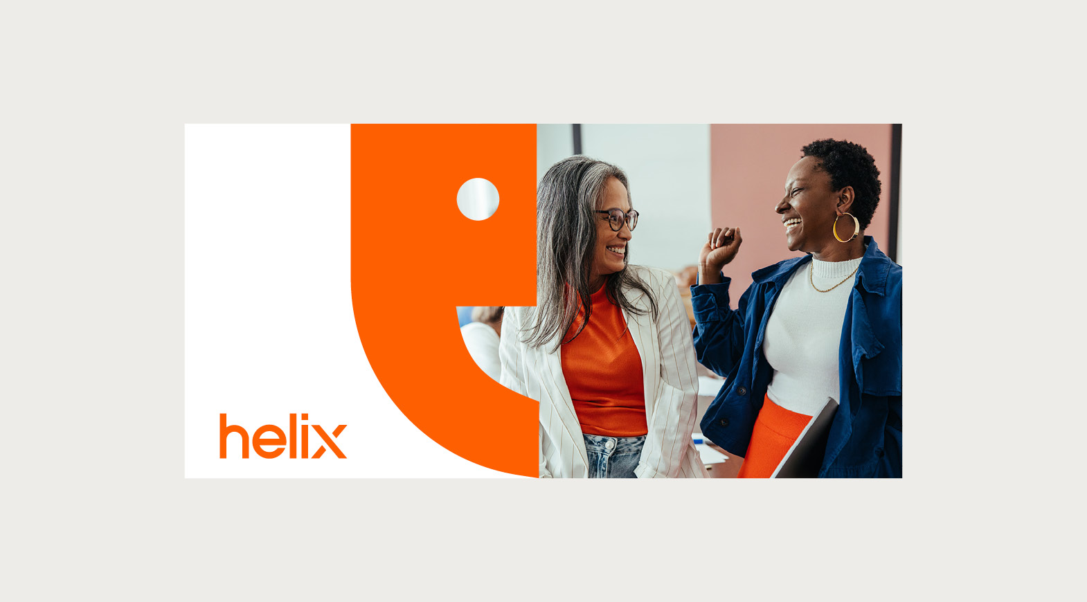 Lifestyle brand image combined with Let’s Torque graphic identity elements and orange brand colour