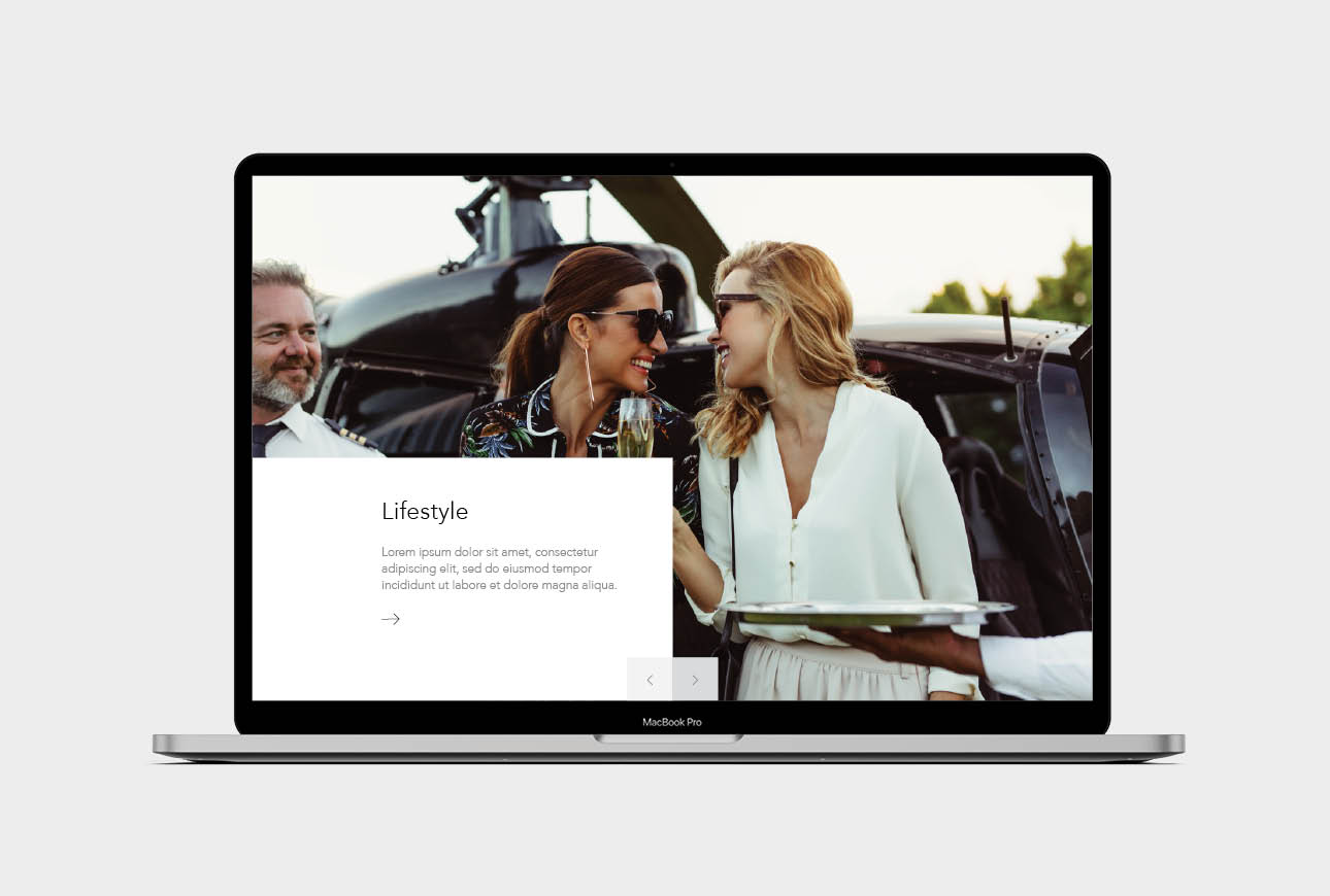 Luxury helicopter lifestyle experience with passengers boarding private helicopter