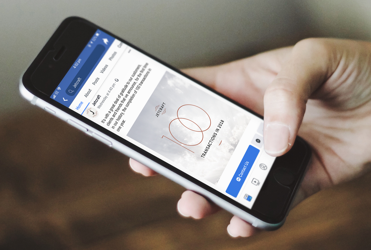 Social media advertising on mobile phone