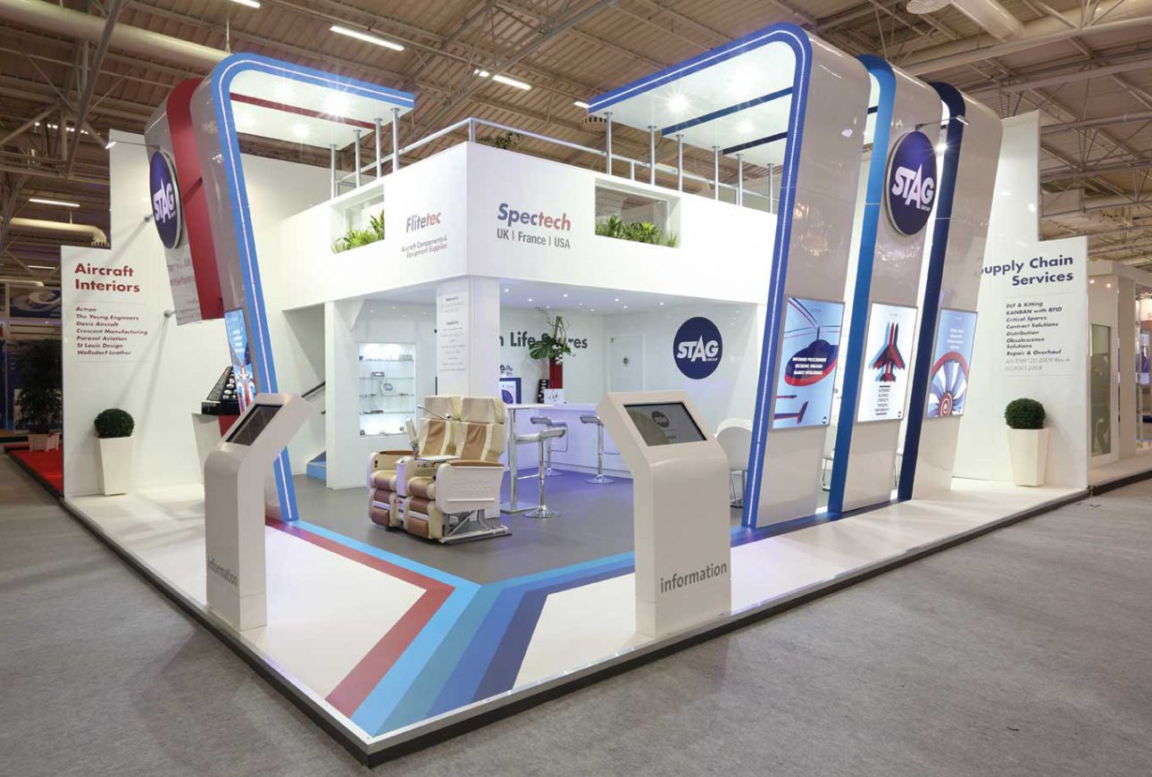 Exhibition stand graphics - one of the creative agency services provided by Design Inc