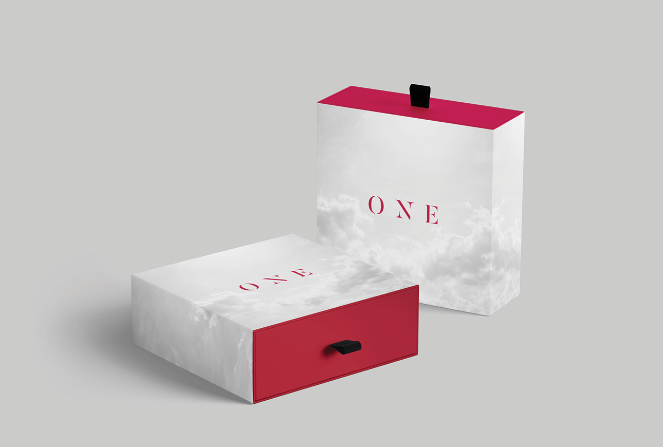 Open TAG One membership box displaying premium packaging design.