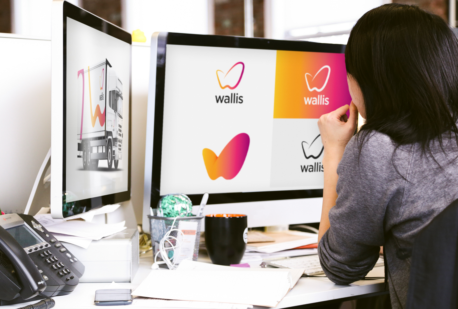 Devising the logistics brand identity for Wallis Freight