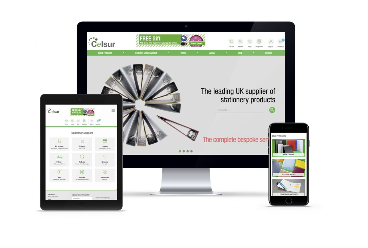 website portfolio: Celsur website