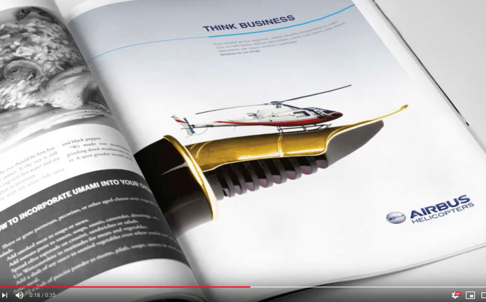 Aviation marketing brochure