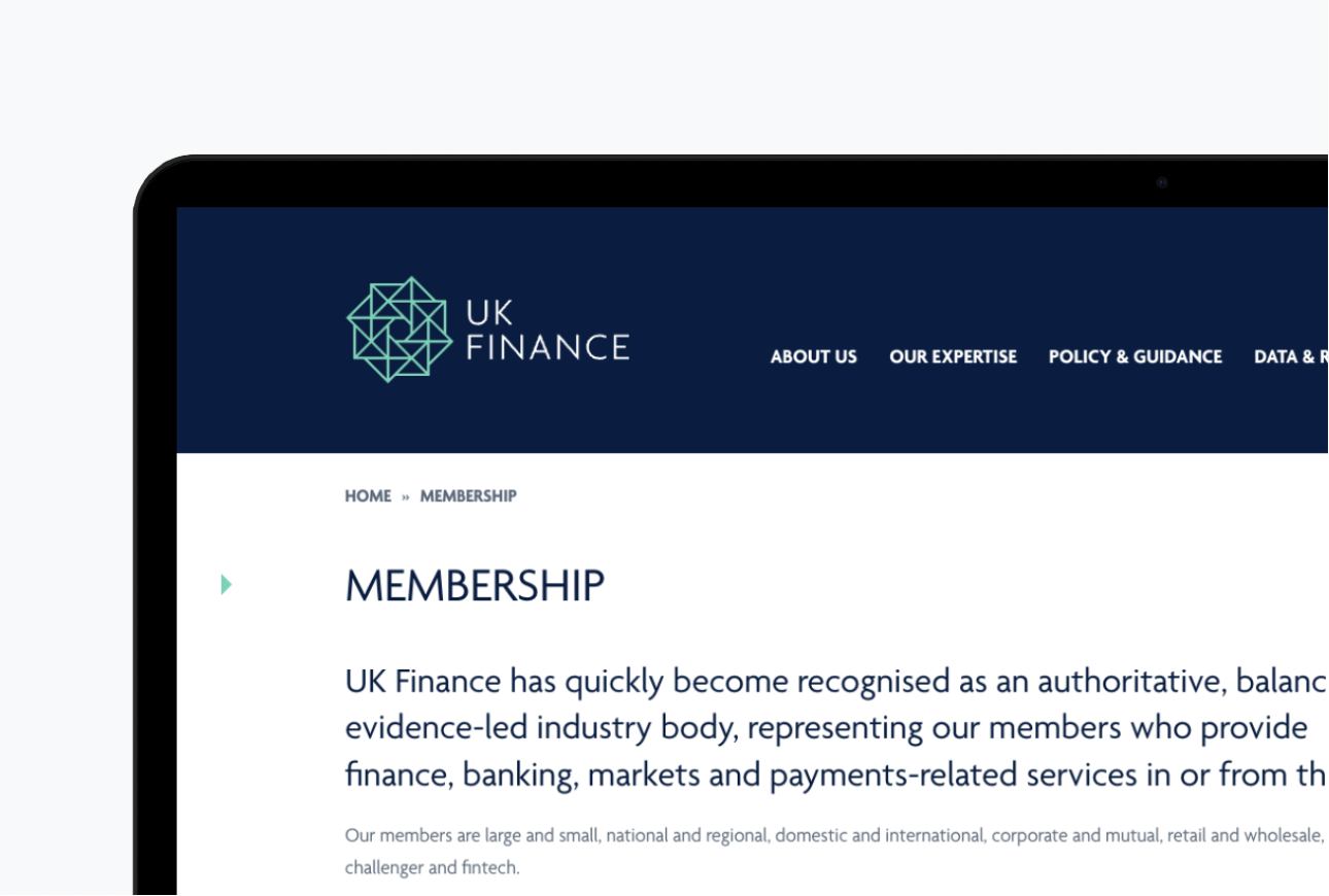 UK Finance website
