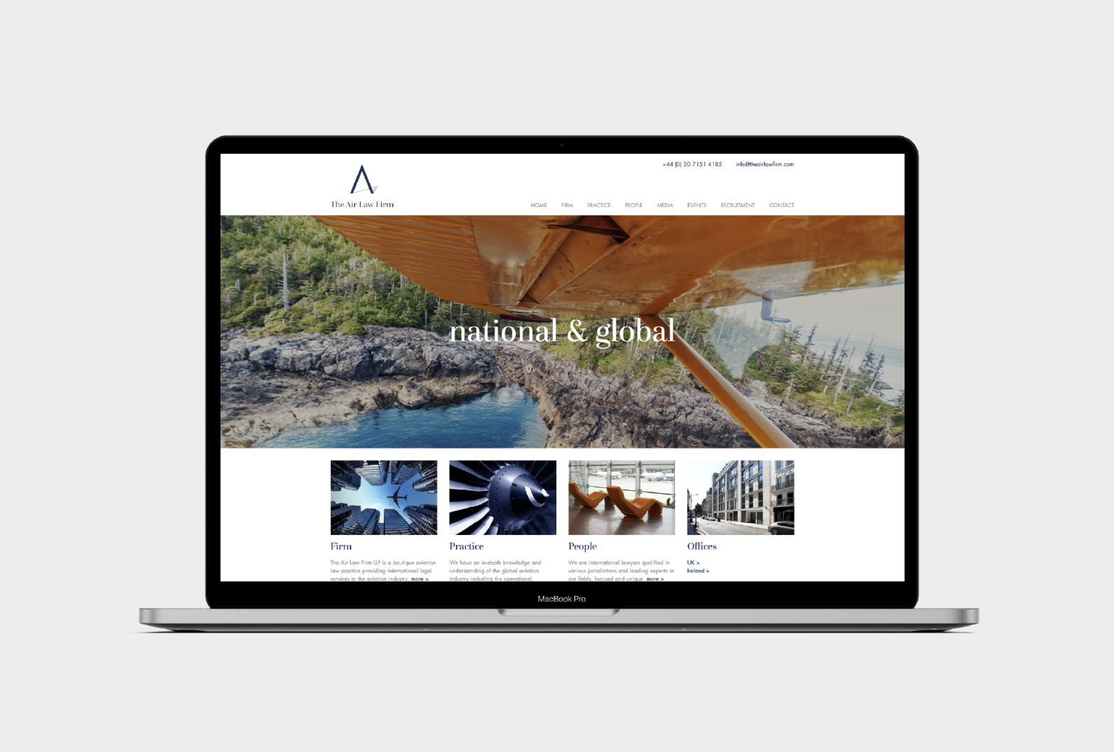 Air Law Firm website