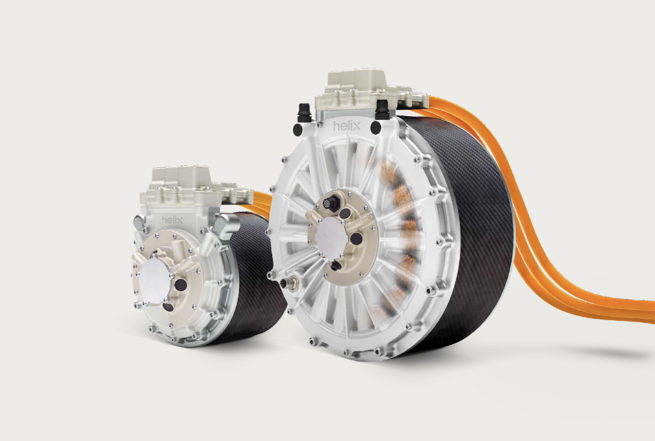 High performance electric motor visual representing Helix engineering innovation