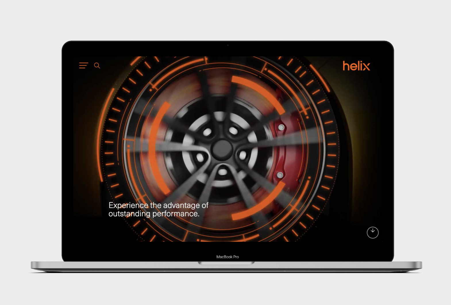Helix branding applied across website print and advertising materials